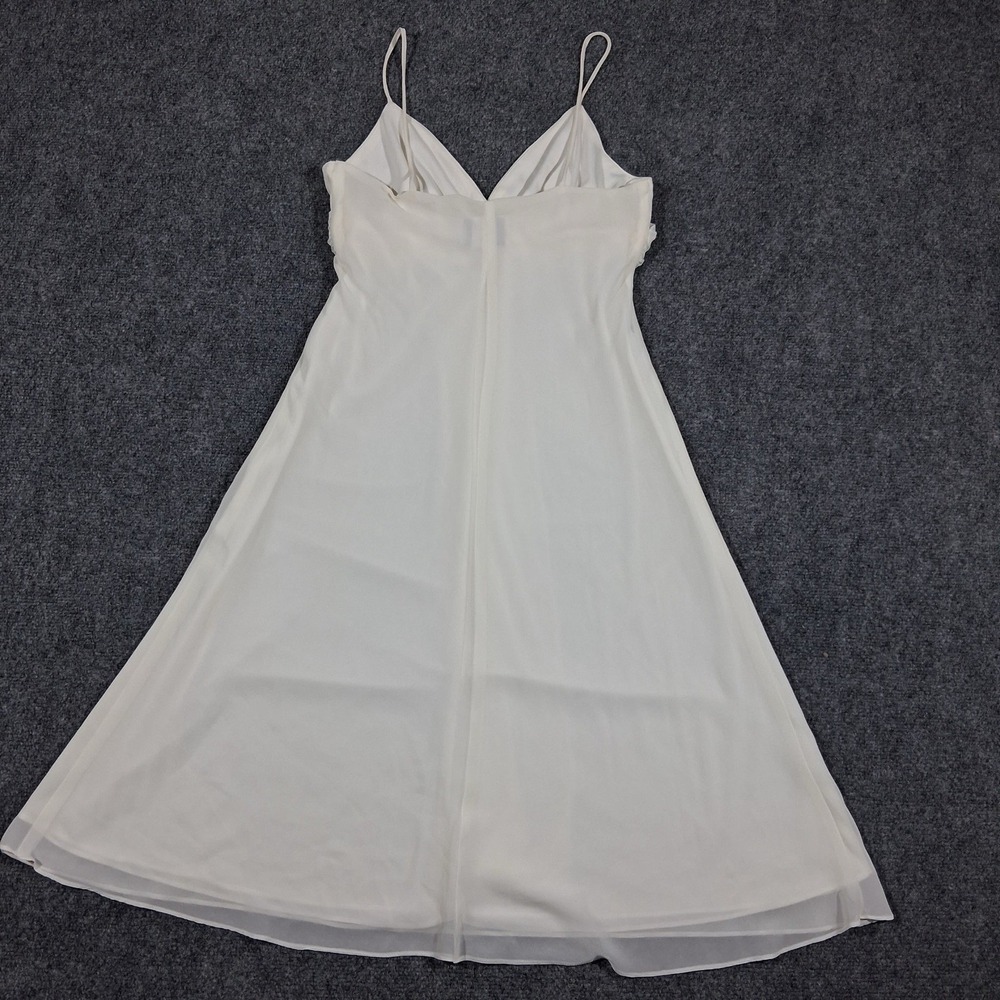 Vintage Celavie Beige Cocktail V Neck Dress Size Small Made in the US‎ - Picture 7 of 9